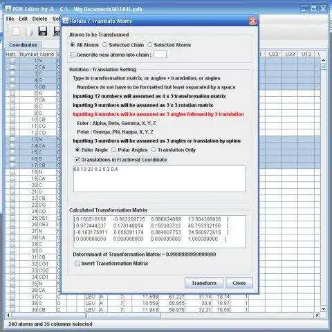 Download web tool or web app Protein Data Bank (PDB) File Editor to run in Windows online over Linux online