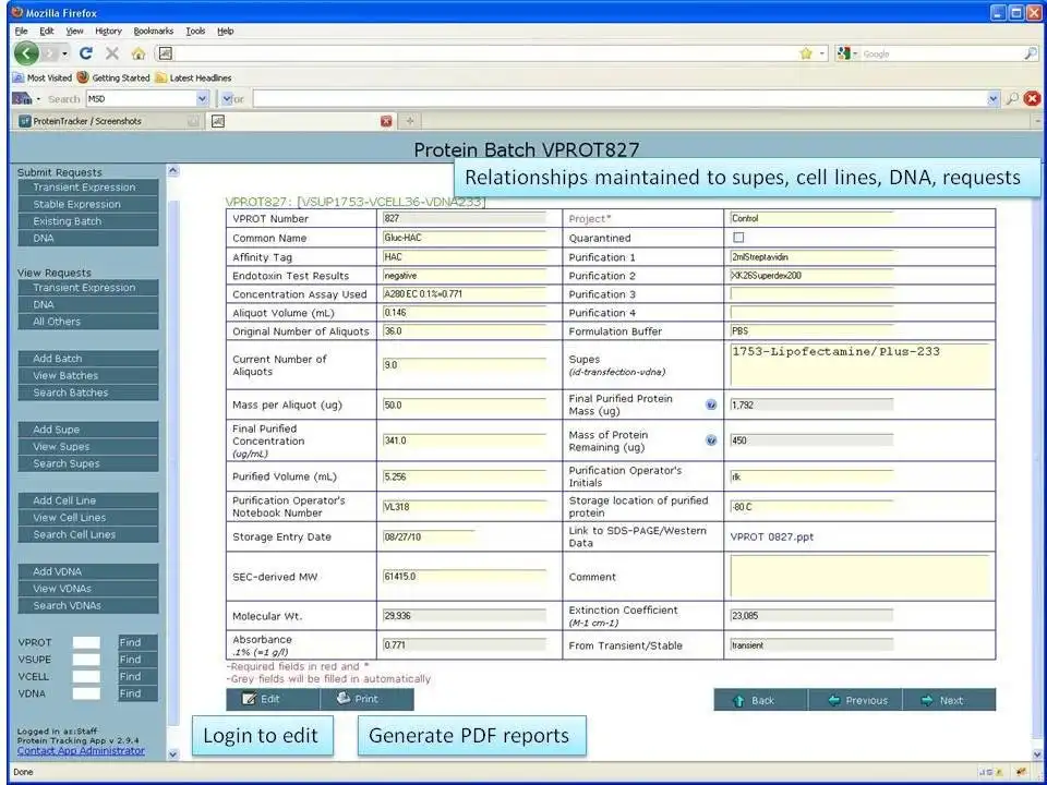 Download web tool or web app ProteinTracker