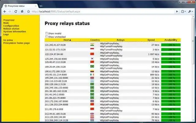 Download web tool or web app Proxymizer