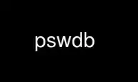 Run pswdb in OnWorks free hosting provider over Ubuntu Online, Fedora Online, Windows online emulator or MAC OS online emulator