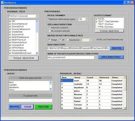 Download web tool or web app PubChemSR