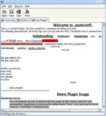 Download web tool or web app pUniConf