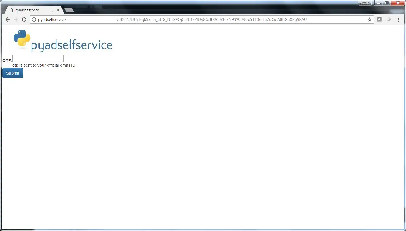 Download web tool or web app pyadselfservice