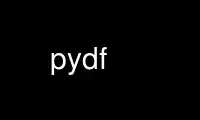 Run pydf in OnWorks free hosting provider over Ubuntu Online, Fedora Online, Windows online emulator or MAC OS online emulator