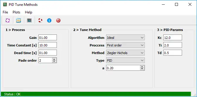 Download web tool or web app pyPIDTuneMethods to run in Windows online over Linux online