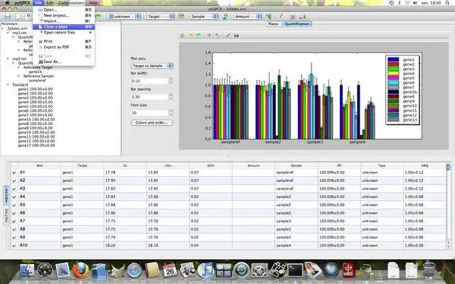 Download web tool or web app pyQPCR to run in Windows online over Linux online