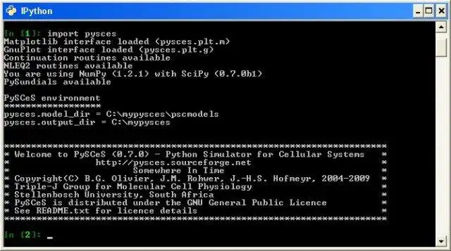 Download web tool or web app Pysces to run in Linux online