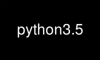 Python3.5'yi Ubuntu Online, Fedora Online, Windows çevrimiçi emülatörü veya MAC OS çevrimiçi emülatörü üzerinden OnWorks ücretsiz barındırma sağlayıcısında çalıştırın