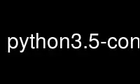 Uruchom python3.5-config w darmowym dostawcy hostingu OnWorks przez Ubuntu Online, Fedora Online, emulator online Windows lub emulator online MAC OS