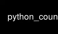 Run python_count in OnWorks free hosting provider over Ubuntu Online, Fedora Online, Windows online emulator or MAC OS online emulator