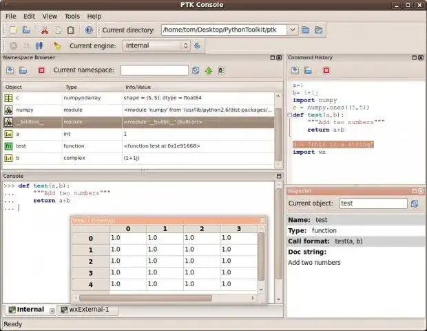 Download web tool or web app PythonToolkit (PTK) to run in Linux online