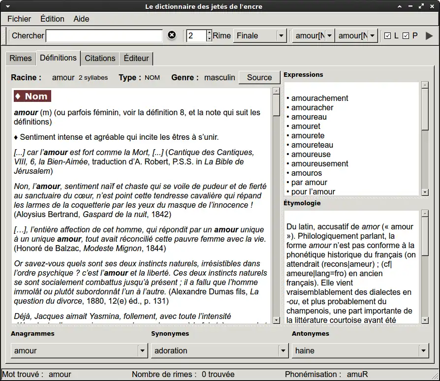 Download web tool or web app qDictionnaire