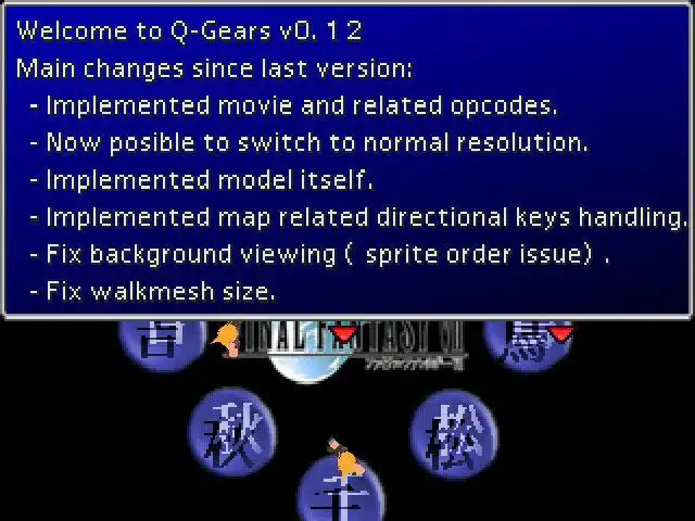 Download web tool or web app Q-Gears : A free Final Fantasy 7 engine.