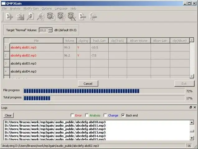 Download web tool or web app QMP3Gain