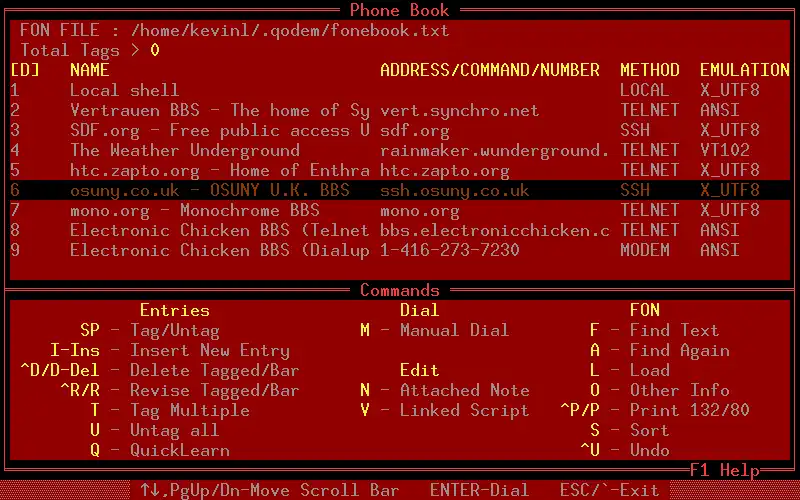 Download web tool or web app Qodem Terminal Emulator to run in Windows online over Linux online