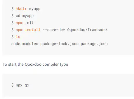 Загрузите веб-инструмент или веб-приложение Qooxdoo JavaScript Framework