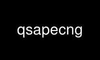 Run qsapecng in OnWorks free hosting provider over Ubuntu Online, Fedora Online, Windows online emulator or MAC OS online emulator