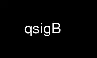 Run qsigB in OnWorks free hosting provider over Ubuntu Online, Fedora Online, Windows online emulator or MAC OS online emulator