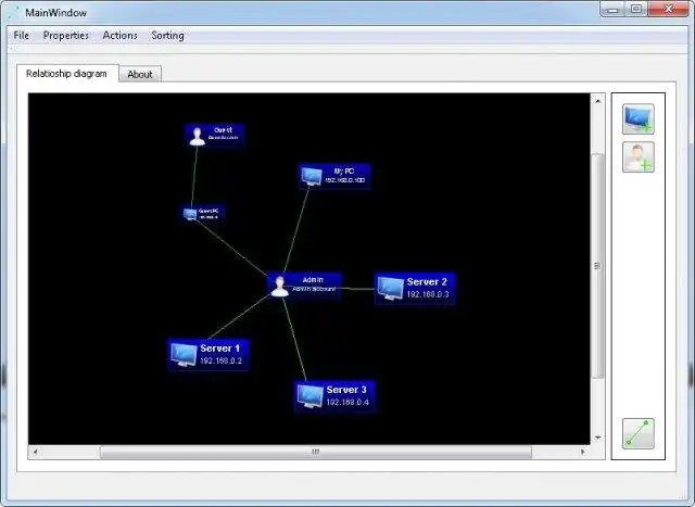 Download web tool or web app QT4 Relationship Diagram Widget