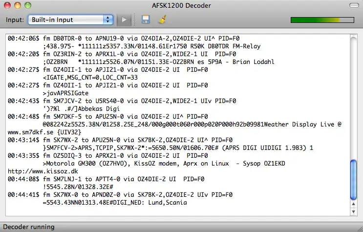 Download web tool or web app Qtmm AFSK1200 Decoder