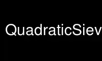 Run QuadraticSieve in OnWorks free hosting provider over Ubuntu Online, Fedora Online, Windows online emulator or MAC OS online emulator