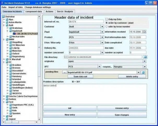 Download web tool or web app Quality Complaint Management System