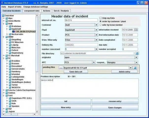 Download web tool or web app Quality Complaint Management System to run in Linux online