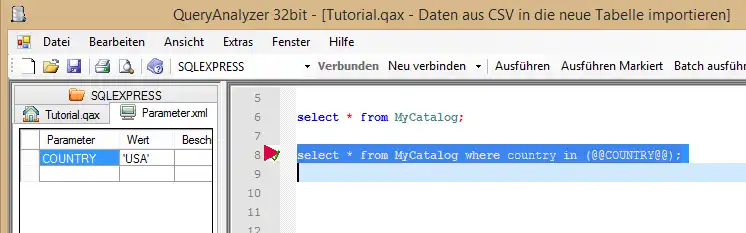 Web aracını veya web uygulamasını indirin QueryAnalyzer