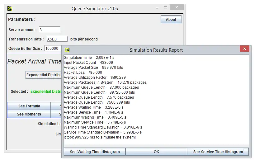 Download web tool or web app QueueSimulator to run in Linux online