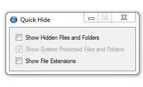 Download web tool or web app Quick hide