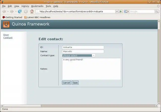 Download web tool or web app Quinoa Framework