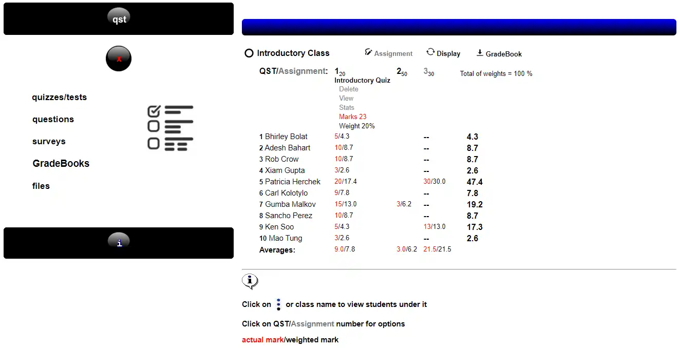 Download web tool or web app Quiz/Survey/Test - QST