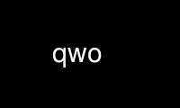 Run qwo in OnWorks free hosting provider over Ubuntu Online, Fedora Online, Windows online emulator or MAC OS online emulator