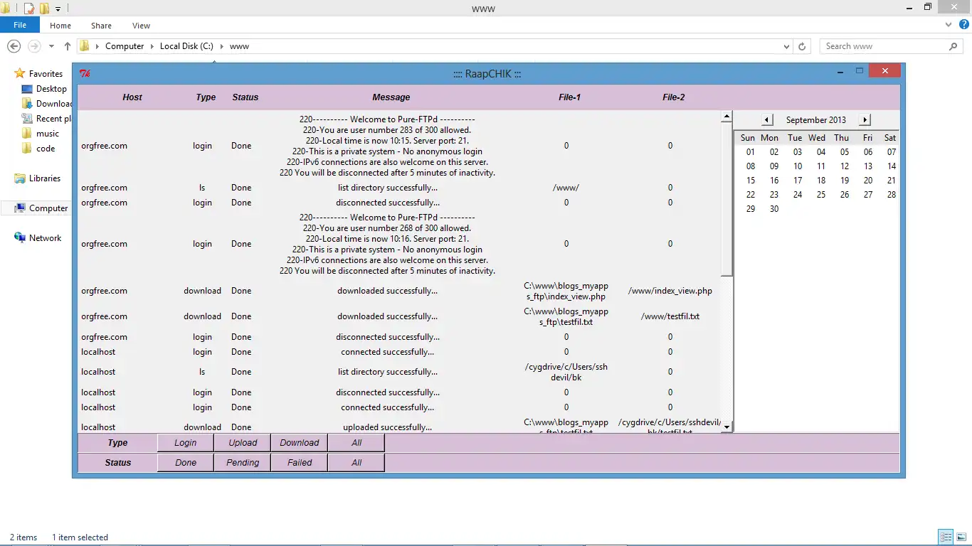 Download web tool or web app raapchikftp