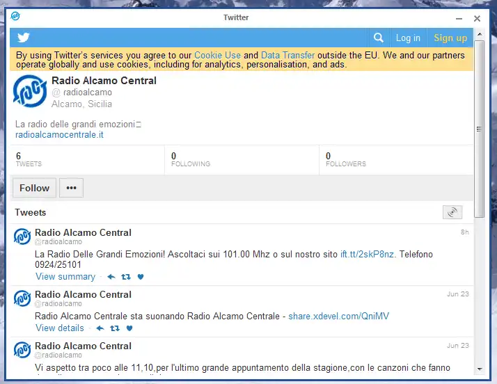 Download web tool or web app Radio Alcamo Centrale