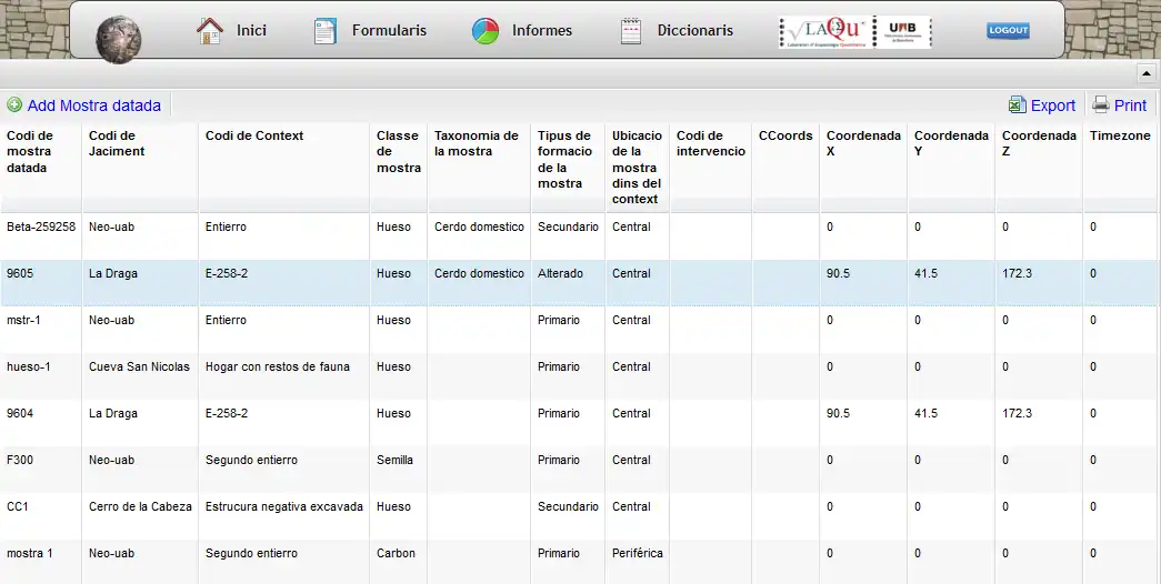 Download web tool or web app Radiocarbon database