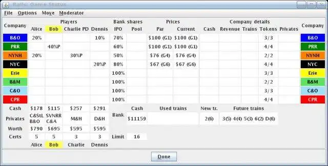 Download web tool or web app Rails: an 18xx game system to run in Windows online over Linux online