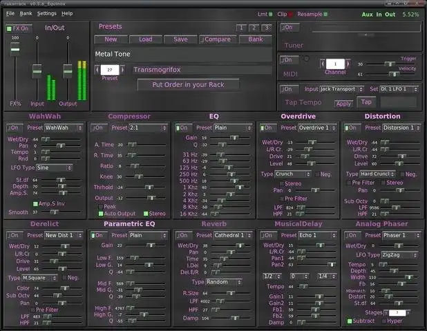 Download web tool or web app Rakarrack Guitar Effects