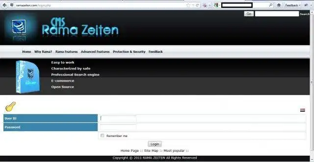 Download web tool or web app Rama Zeiten CMS