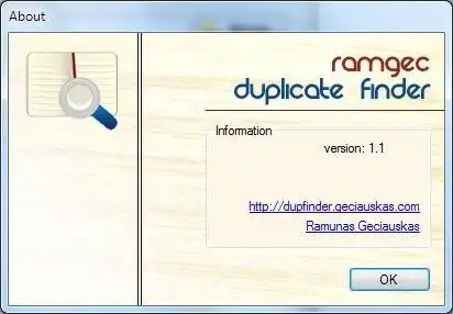 Download web tool or web app RamGec Duplicate Finder