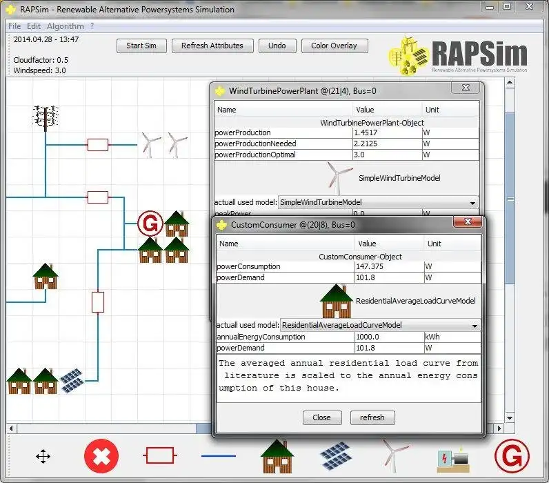 Scarica lo strumento web o l'app web RAPSim - Simulatore di microgrid