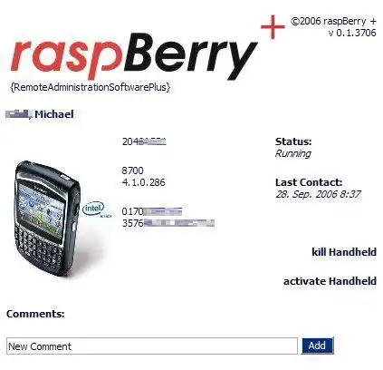 Download web tool or web app raspBerry+