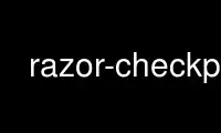 Run razor-checkp in OnWorks free hosting provider over Ubuntu Online, Fedora Online, Windows online emulator or MAC OS online emulator