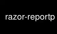 Run razor-reportp in OnWorks free hosting provider over Ubuntu Online, Fedora Online, Windows online emulator or MAC OS online emulator