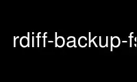 Run rdiff-backup-fs in OnWorks free hosting provider over Ubuntu Online, Fedora Online, Windows online emulator or MAC OS online emulator