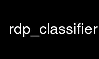 Run rdp_classifier in OnWorks free hosting provider over Ubuntu Online, Fedora Online, Windows online emulator or MAC OS online emulator