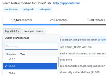 Télécharger l'outil Web ou l'application Web React Native Module pour CodePush