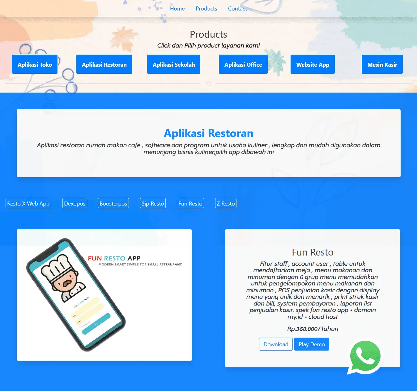 Download web tool or web app reactonlineshop