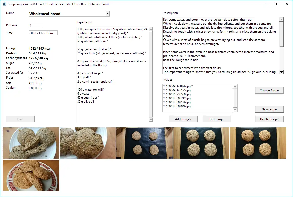 Download web tool or web app Recipe organizer - LibreOffice