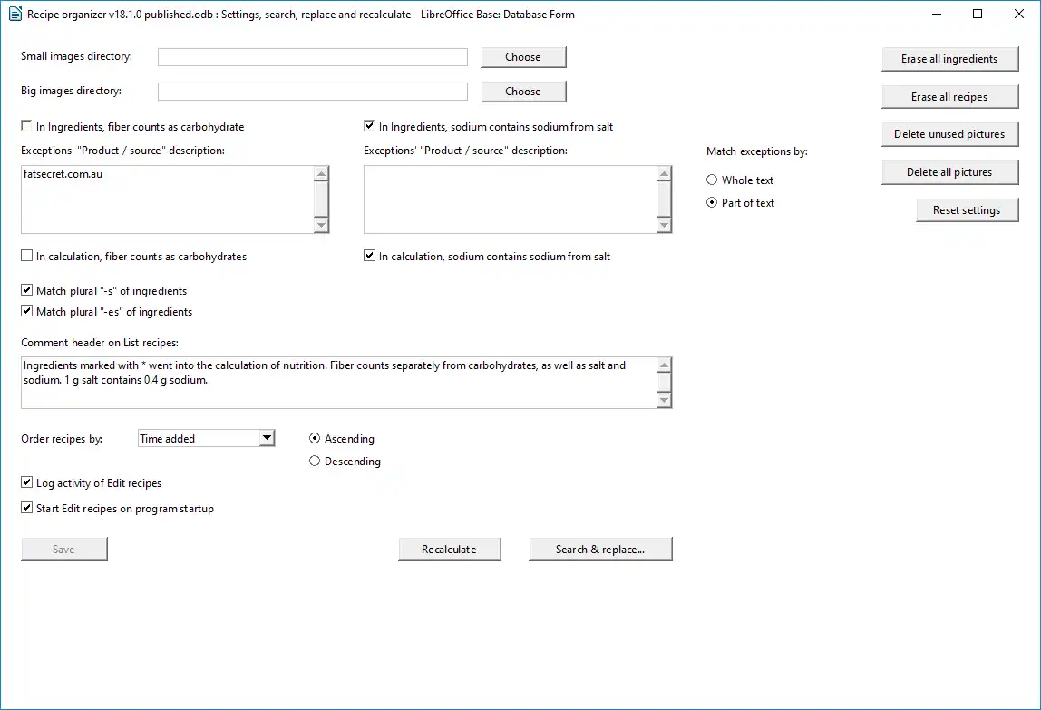 Download web tool or web app Recipe organizer - LibreOffice